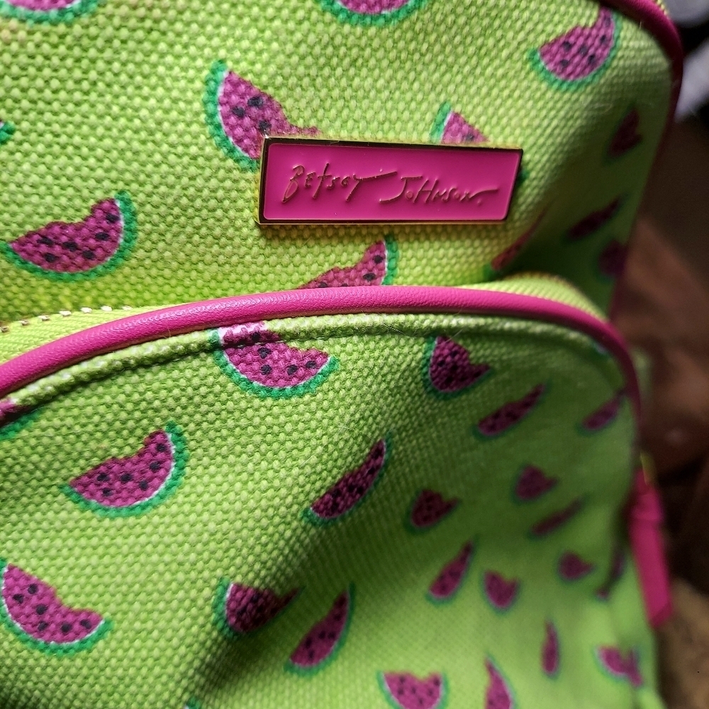 Betsey Johnson Forbidden Fruit WATERMELON Backpack - Picture 9 of 10